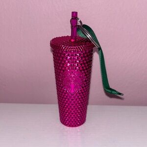 Starbucks Ornament Keychain Tumbler Pink
Sangria Holiday Christmas Metallic 2022